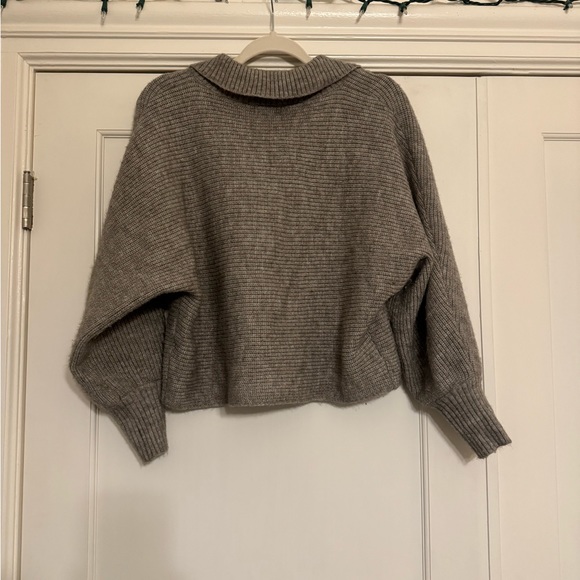Grey Collared Sweater - Picture 2 of 3